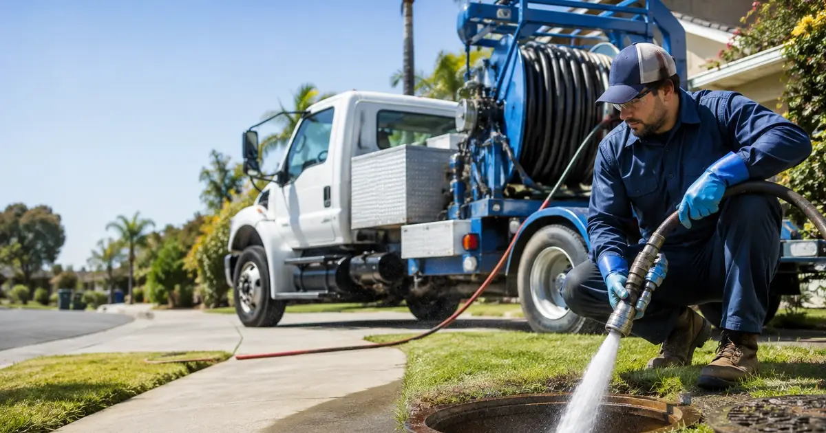 Hydro jet sewer cleaning Rancho Cucamonga