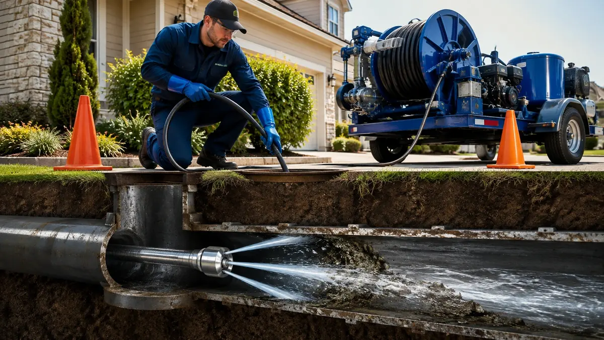 Main Sewer Line Hydro Jet Cleaning in Rancho Cucamonga